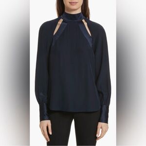 Cinq à Sept Midnight Blue Blouse